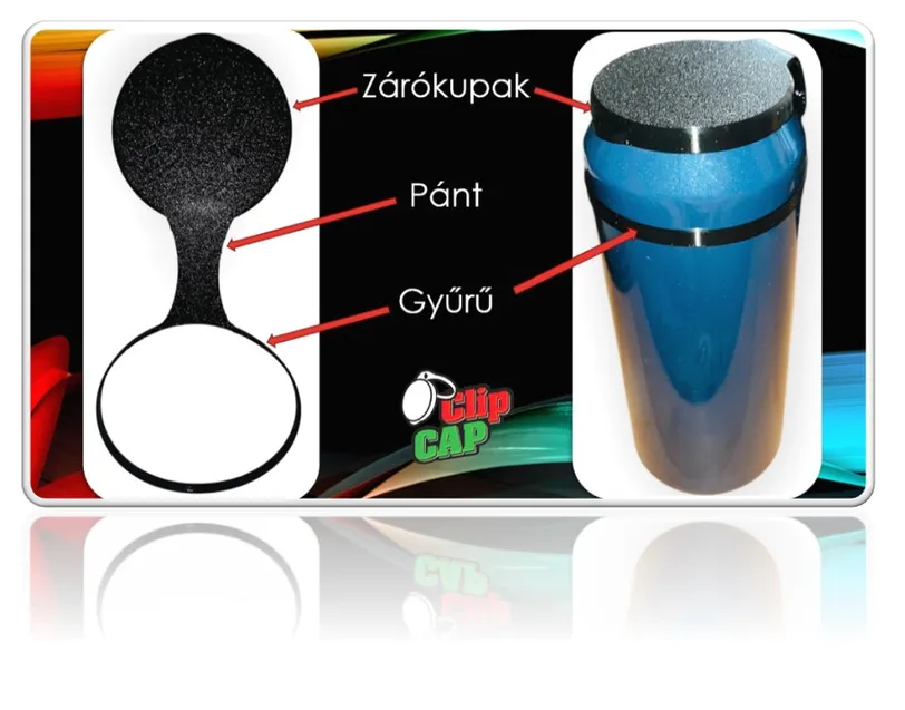 ClipCAP kupak szerkezeti felépítése vázlat